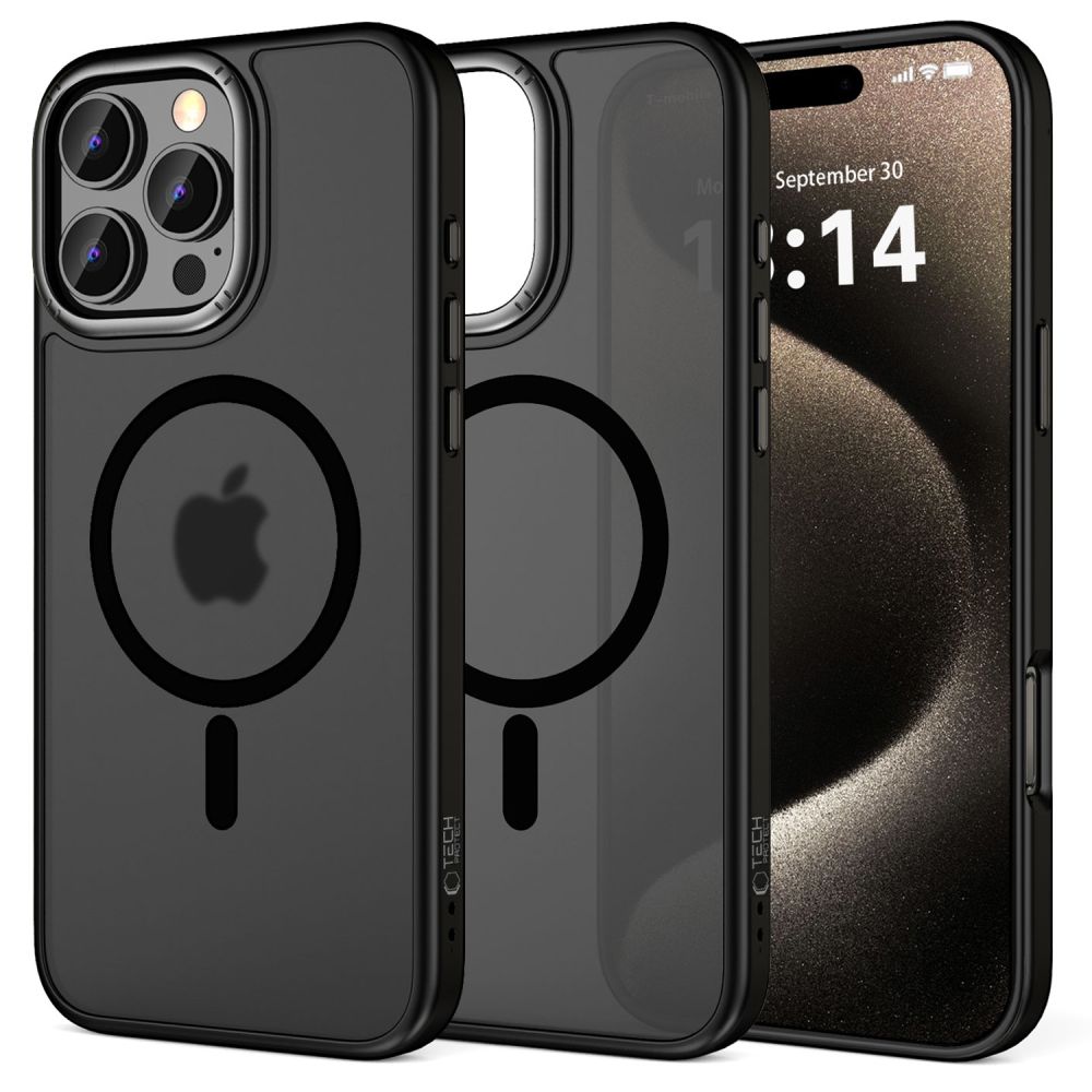 Tech-Protect MagEdge Magnetinis dėklas telefonui iPhone 16 Pro Max - pusiau skaidrus