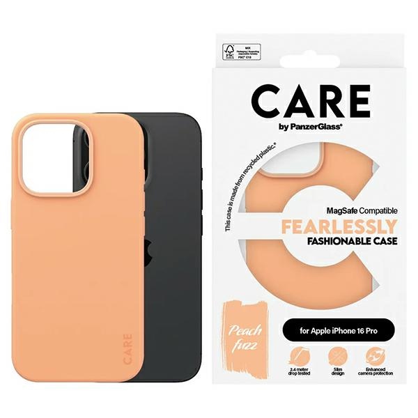 CARE by PanzerGlass madingas dėklas telefonui iPhone 16 Pro 6.3" rožinis Magnetinis 1390