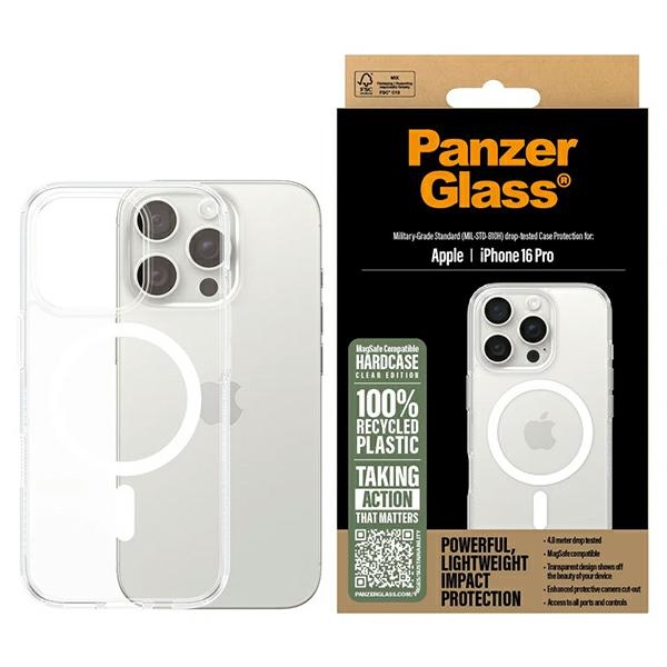PanzerGlass kietasis dėklas iPhone 16 Pro 6.3" baltas MagSafe 1292