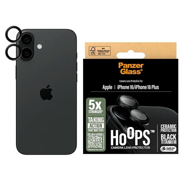 PanzerGlass Hoops Keraminis Objektyvo apsauga iPhone 16 6.1" / 16 Plus 6.7" 1281