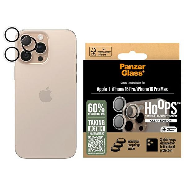 PanzerGlass Hoops Skaidrus Objektyvo apsauga iPhone 16 Pro 6.3" / 16 Pro Max 6.9" 1286