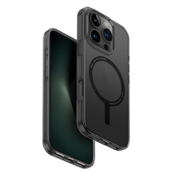 Uniq Clario dėklas telefonui iPhone 16 Pro Max 6.9" Magclick įkrovimas pilkas