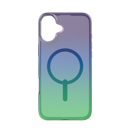 ZAGG Milan Snap dėklas telefonui su Magnetiniu iPhone 16 Plus - žalia/violetinė
