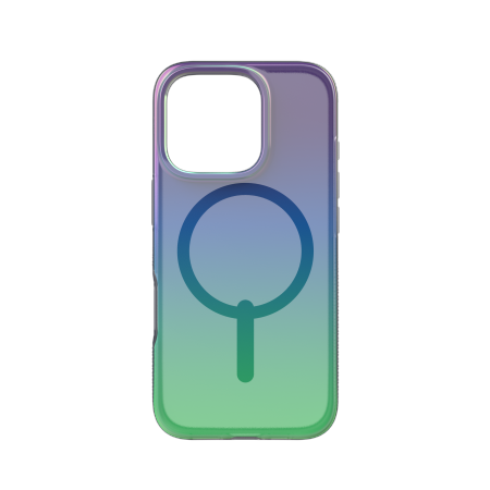 ZAGG Milan Snap dėklas telefonui su Magnetiniu iPhone 16 Pro - žalia/violetinė