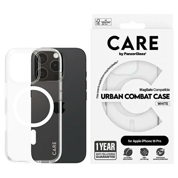 CARE by PanzerGlass Flagship dėklas iPhone 16 Pro 6.3" juodas/juodas magnetinis 1346