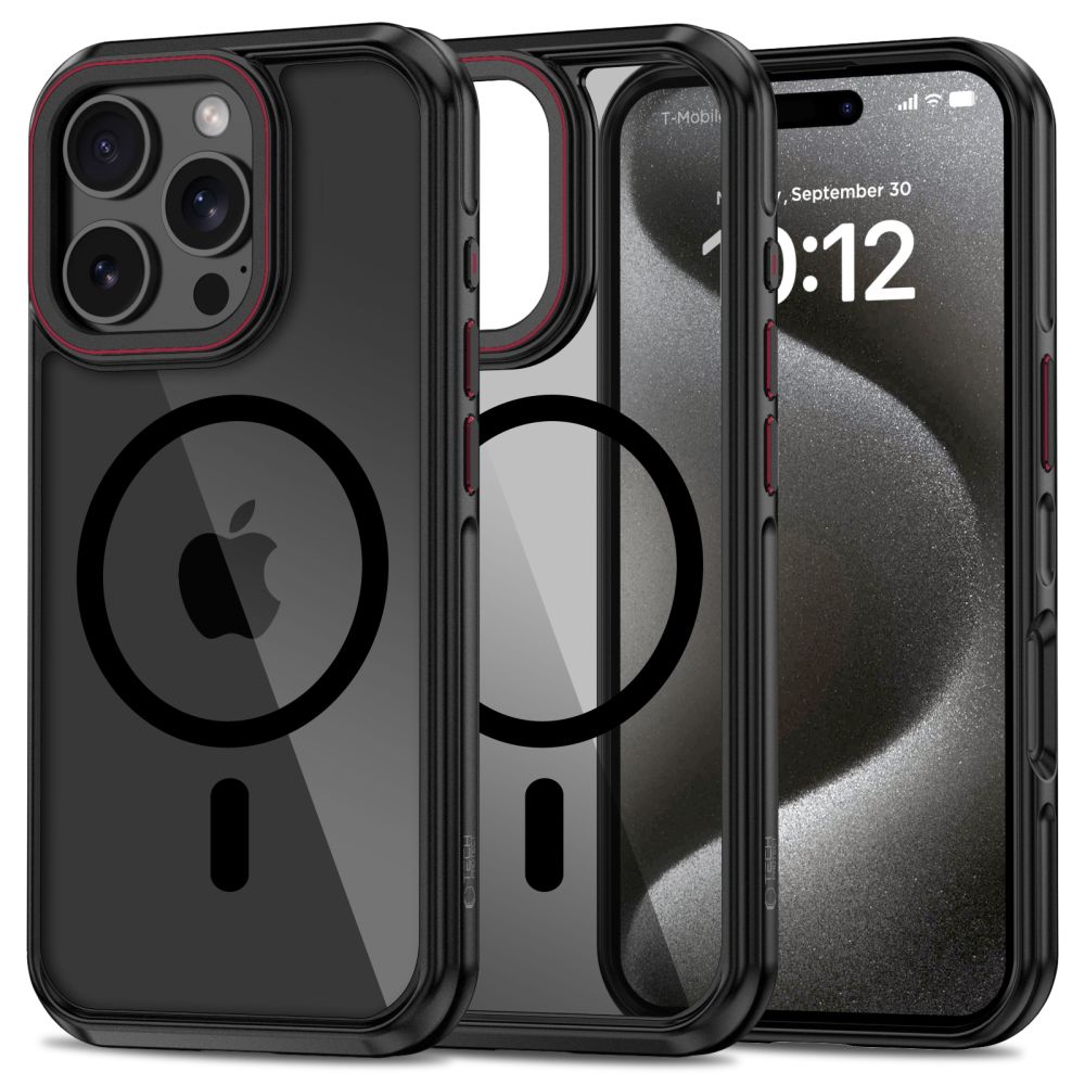 Tech-Protect MagHybrid Magnetinis dėklas telefonui iPhone 16 Pro - juoda
