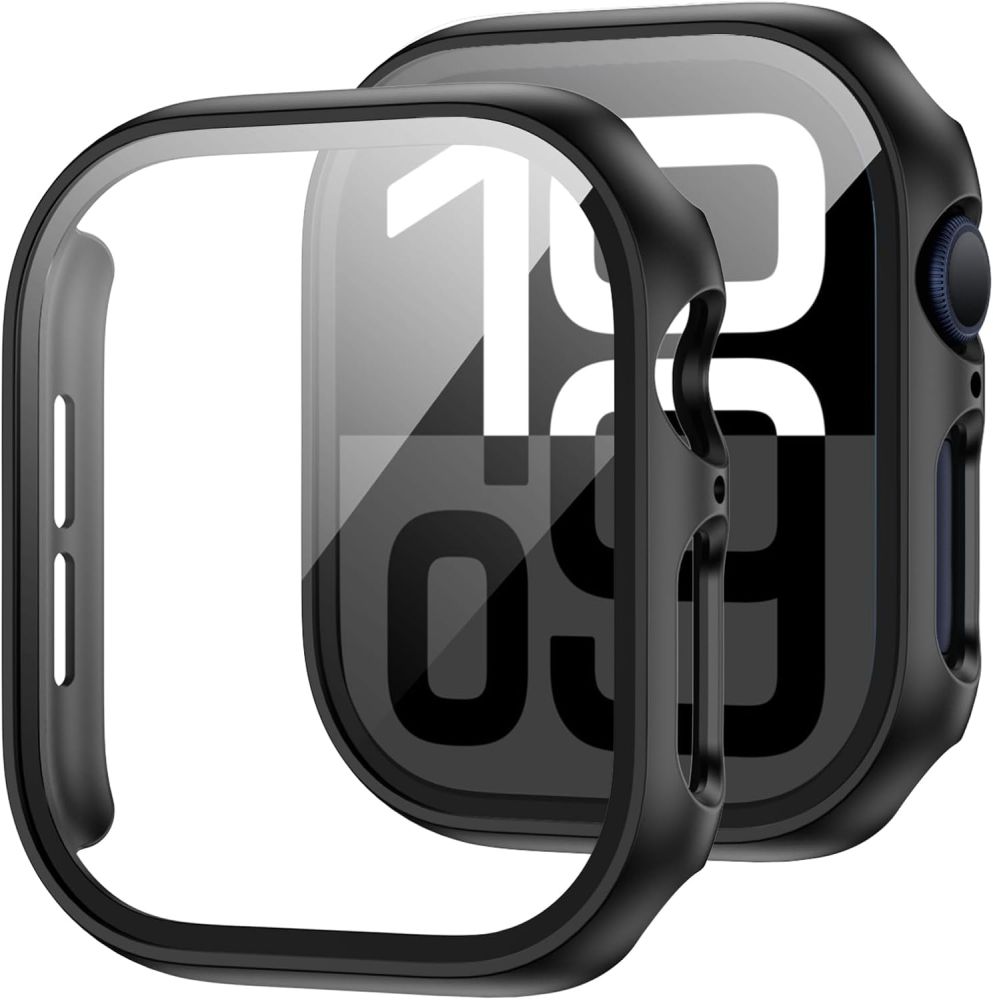 Tech-Protect Defense360 grūdintas stiklas laikrodžiui Apple Watch 10 (42mm) - juodas