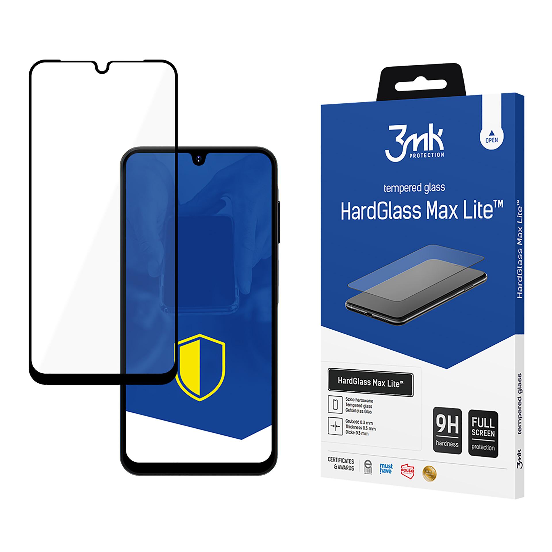 Grūdintas stiklas 3mk HardGlass Max Lite Black Samsung Galaxy A16