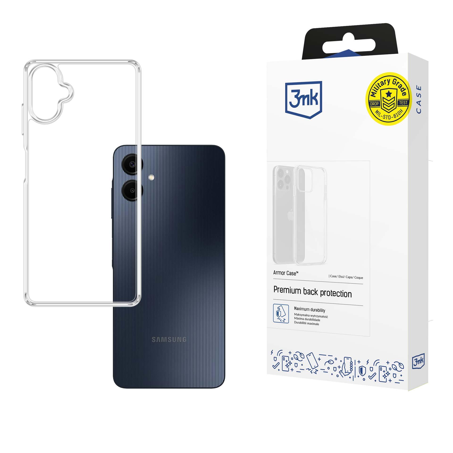3mk Šarvuotas dėklas Samsung Galaxy A06 - skaidrus