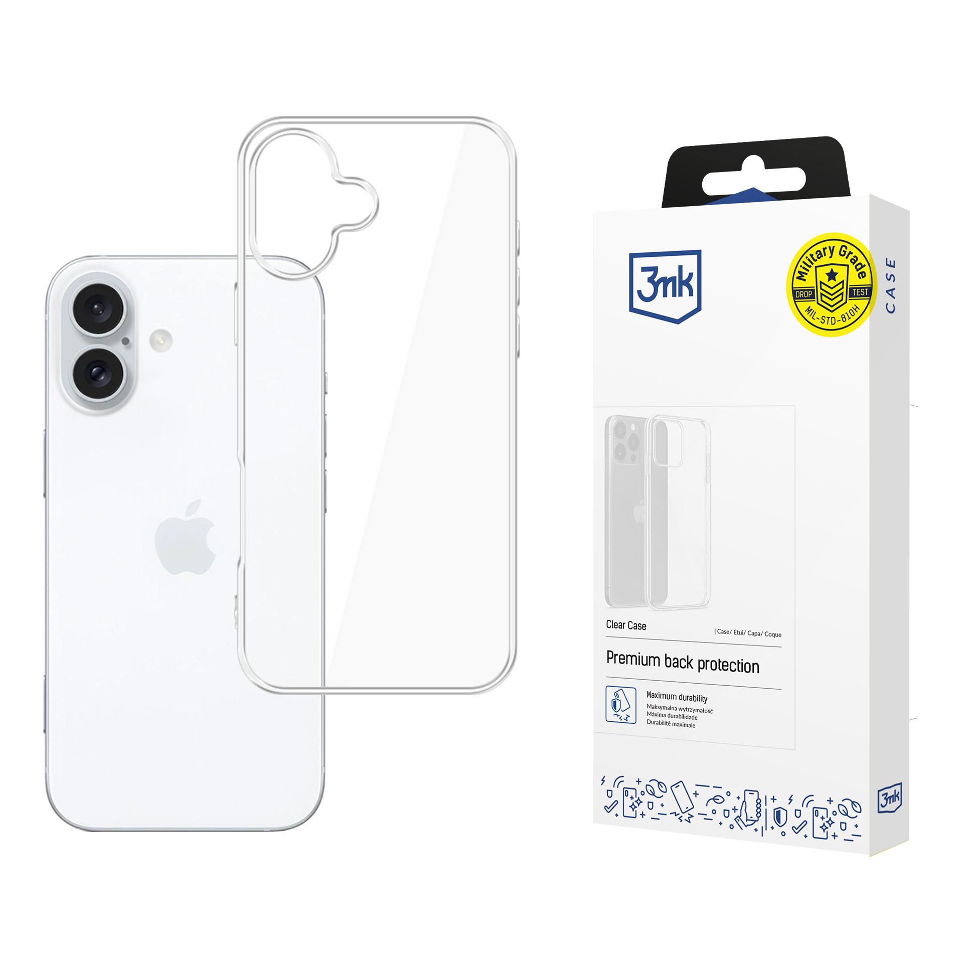 Dėklas 3mk Clear Case 1,2mm Apple iPhone 16