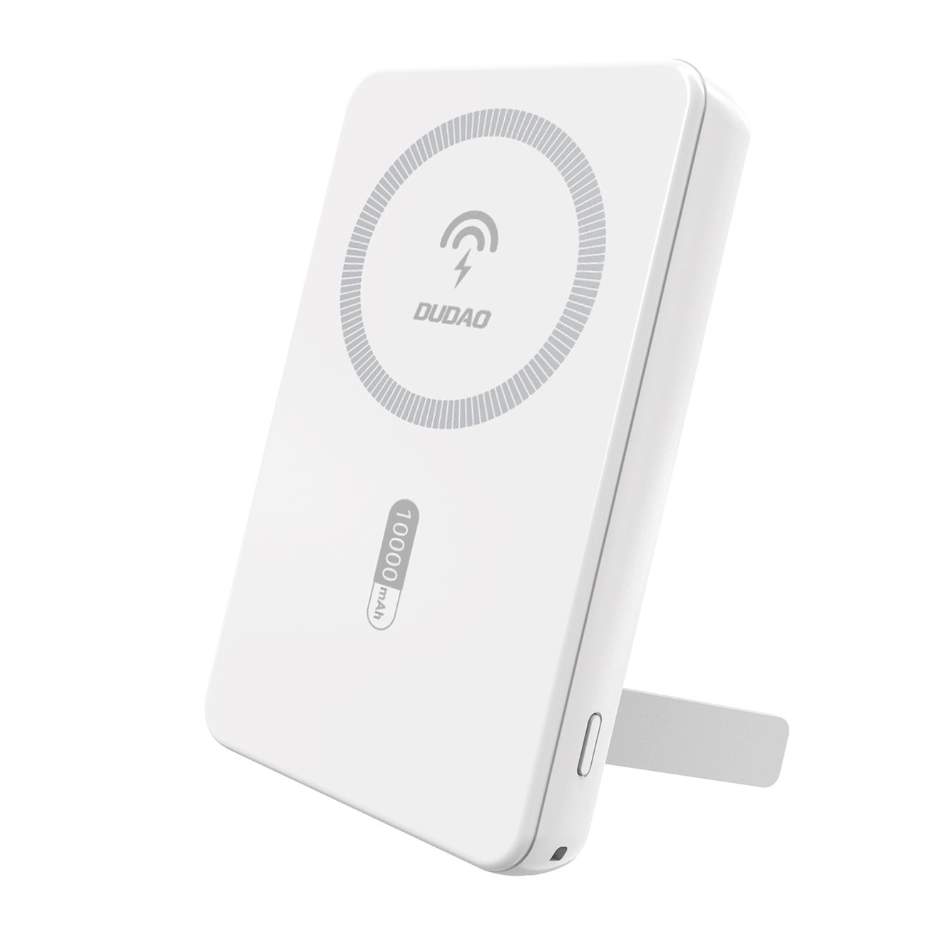 Išorinė baterija Dudao K14S+ 10000mAh 20W USB-A / USB-C / Magnetinis su stovu - balta