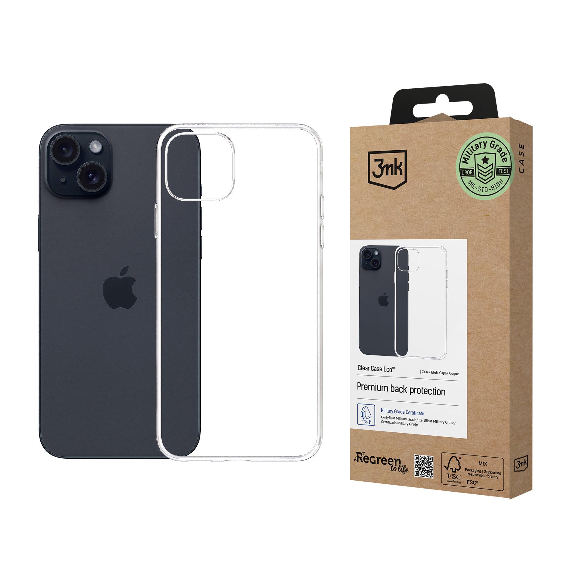 3mk Skaidrus dėklas Eco telefonui Apple iPhone 15 Plus