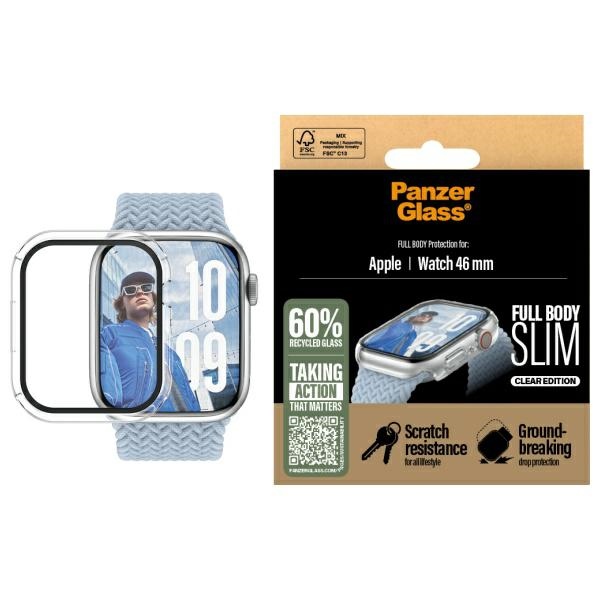 PanzerGlass Snappie Pilnas korpusas Apple Watch 10 46mm permatomas 3714
