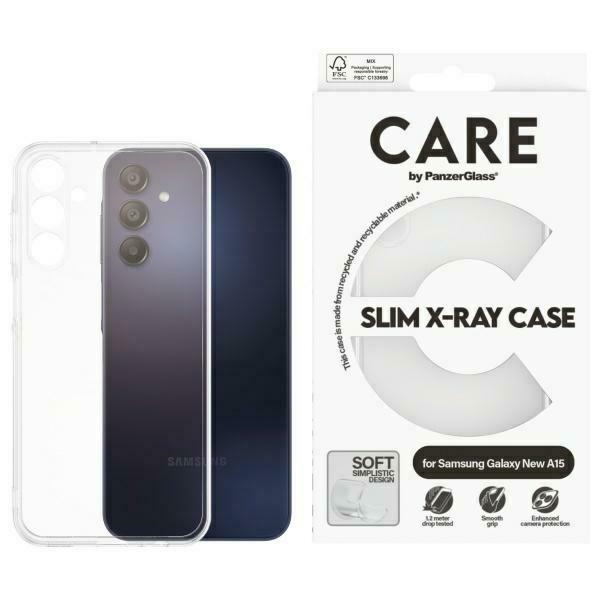 CARE by PanzerGlass Fashion X-Ray dėklas Samsung Galaxy A16 / A16 5G telefonui – skaidrus