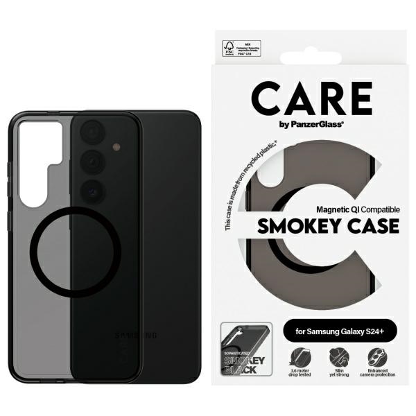 CARE by PanzerGlass Flagship QI dėklas telefonui Samsung Galaxy S24+ - juodas