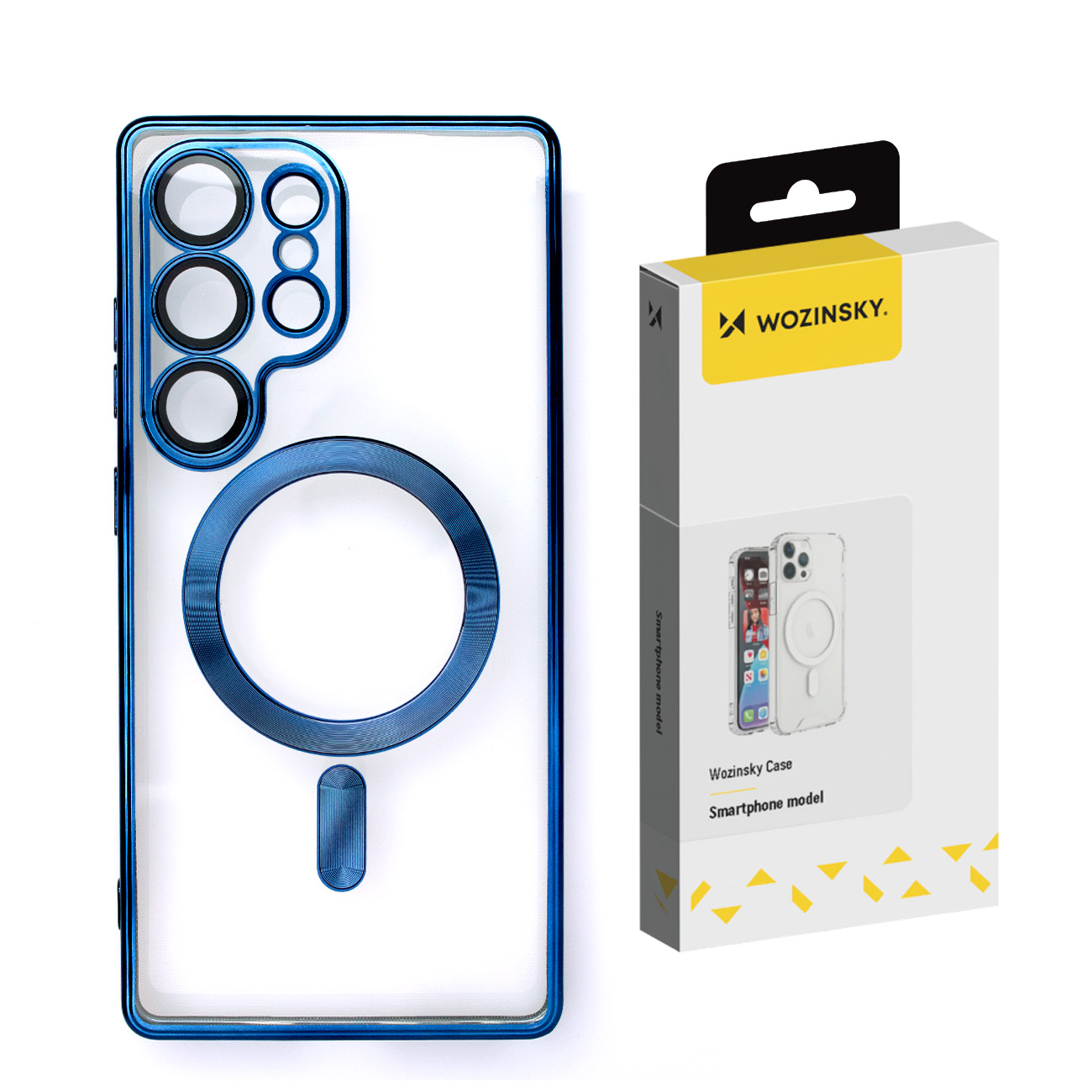 Wozinsky Elektroplatinis dėklas telefonui Samsung Galaxy S25 su MagSafe – mėlynas