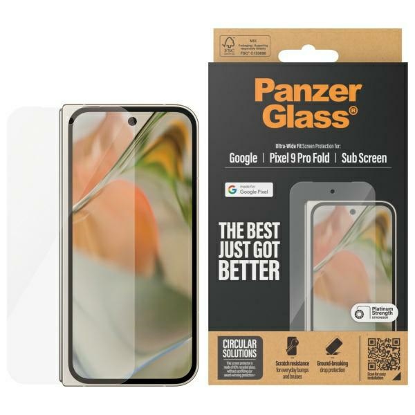 PanzerGlass apsauginis stiklas Ultra-Wide Fit grūdintas stiklas Google Pixel 9 Pro Fold