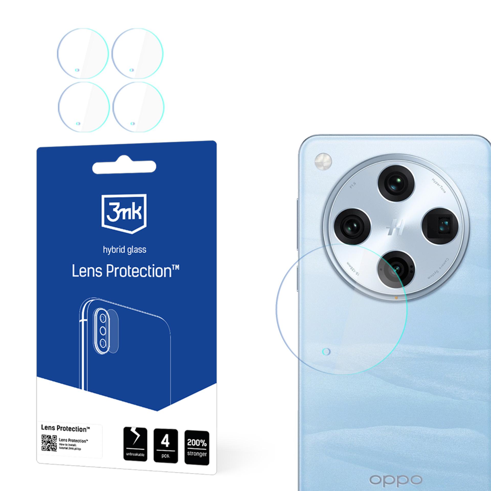 Hibridinis stiklas kamerai 3mk objektyvo apsauga Oppo Find X8 Pro