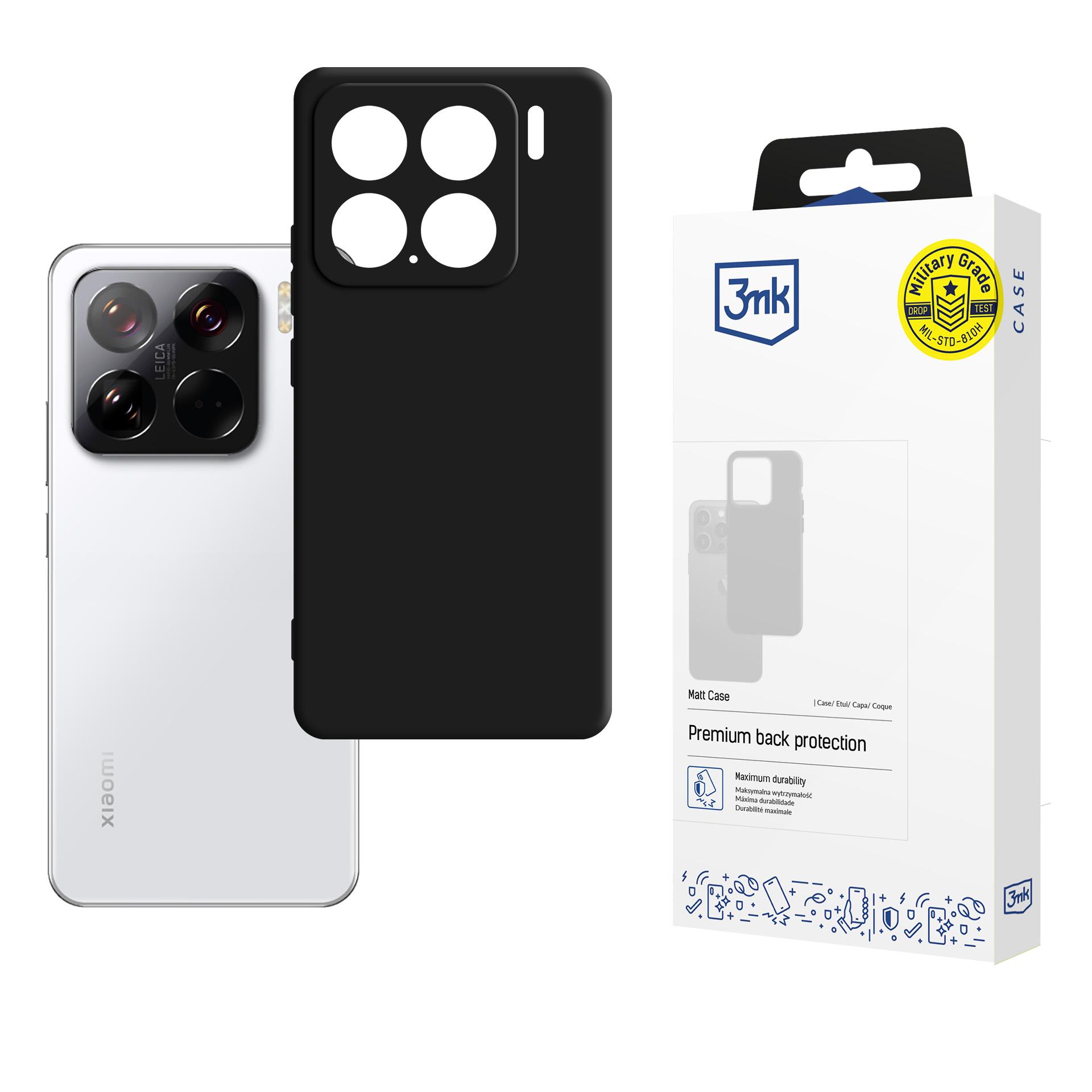 3mk Matinis dėklas Xiaomi 15 - juodas