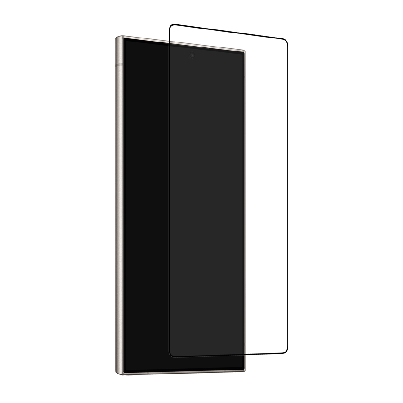 Puro Frame Apsauginis stiklas su juodu rėmu Samsung Galaxy S25 Ultra