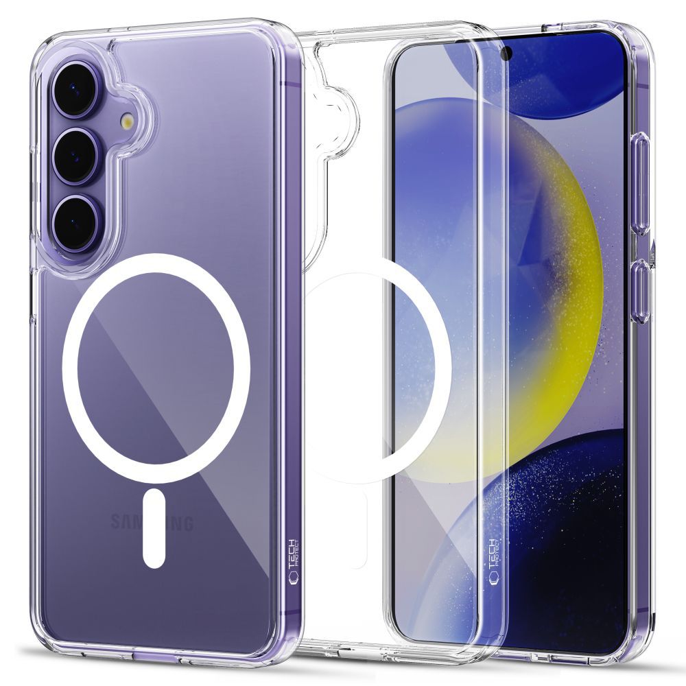 Tech-Protect FlexAir Hybrid Magnetinis dėklas Samsung Galaxy S25 - skaidrus