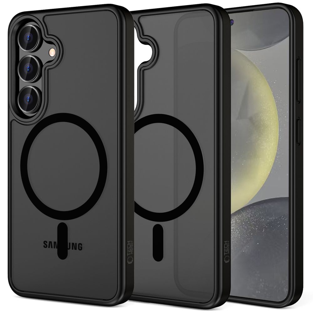 Tech-Protect MagMat Magnetinis dėklas telefonui Samsung Galaxy S25 - Juodas