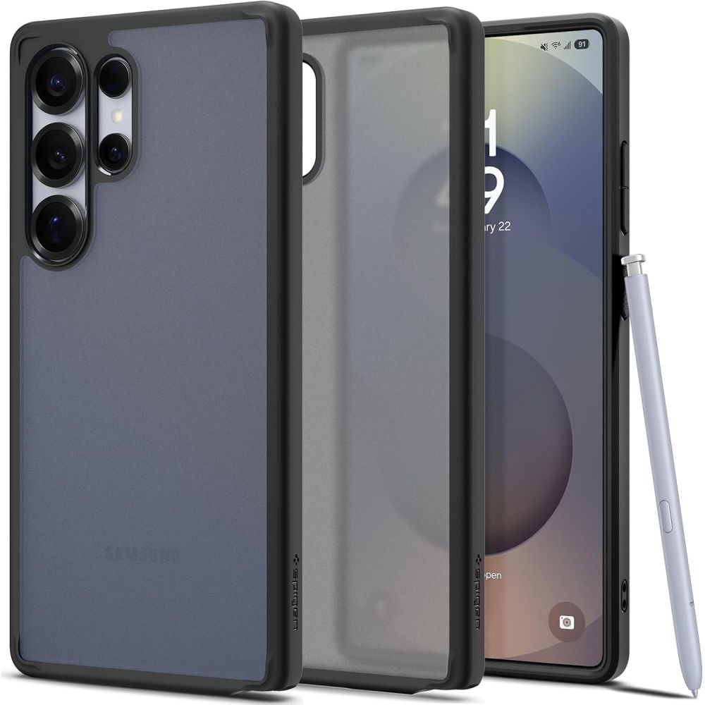 Spigen Ultra Hybrid dėklas telefonui Samsung Galaxy S25 Ultra - juodas