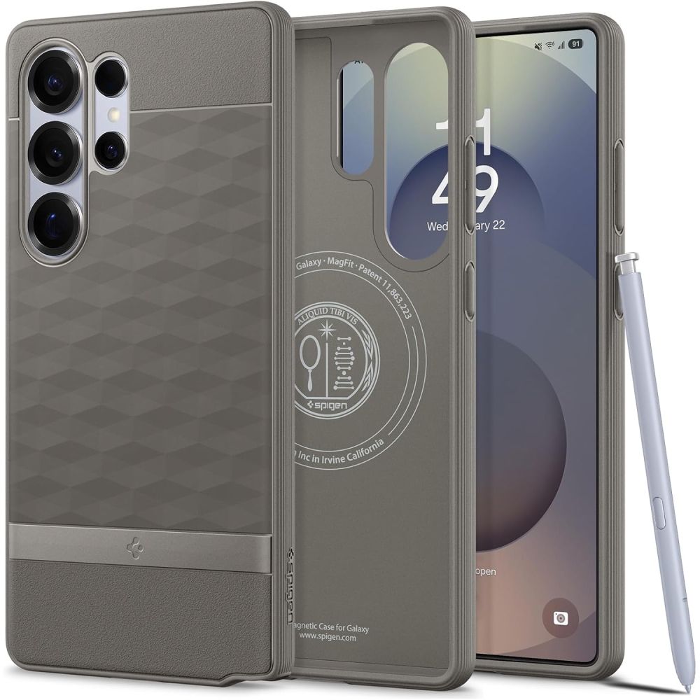 Caseology Parallax Magnetinis dėklas telefonui Samsung Galaxy S25 Ultra - pilkas