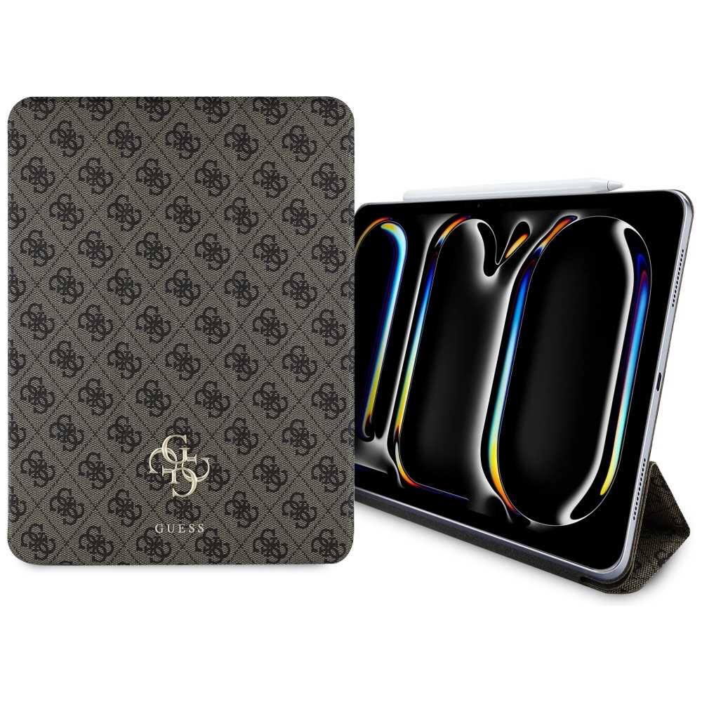 Guess GUFC13PM24PS4SGW iPad Pro 13" 2024 rudas Magnetinis 4G Didelis Logotipas