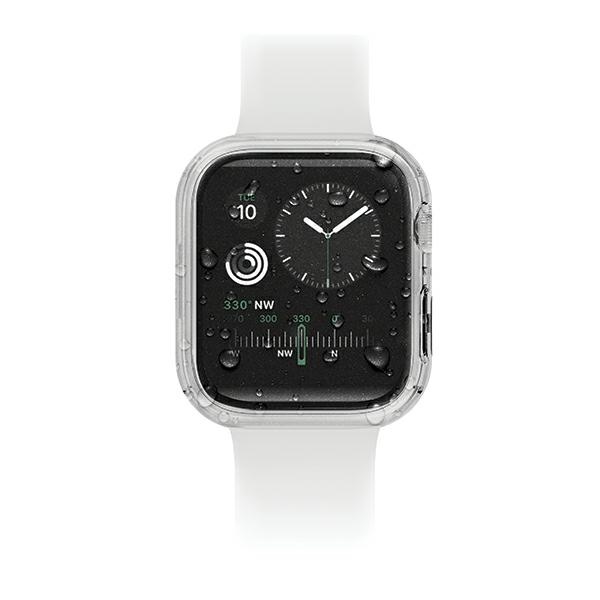 Uniq Nautic Apple Watch Series 7/8/9 41mm dėklas skaidrus/balandžio skaidrus
