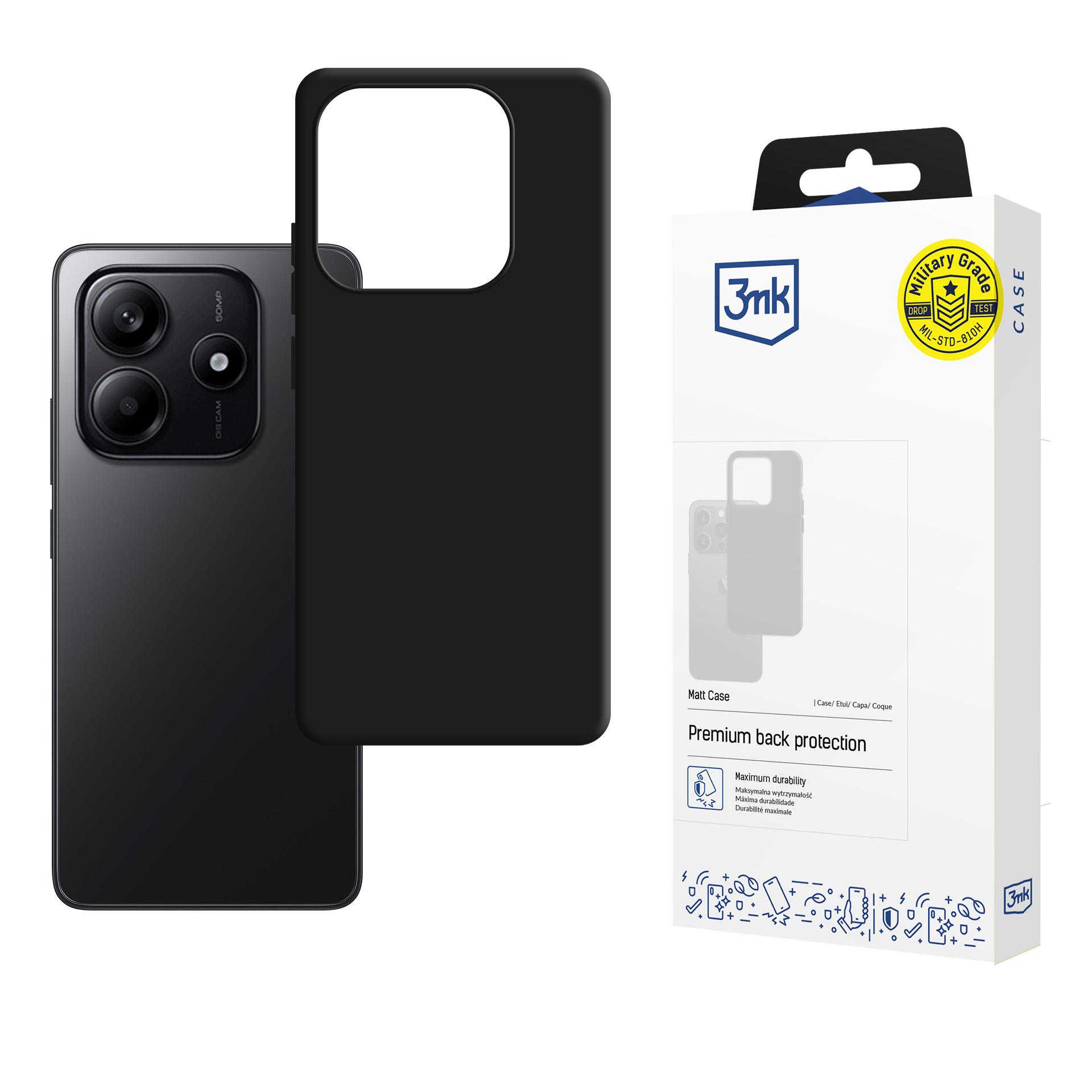 Dėklas 3mk Matt Case Xiaomi Redmi Note 14 4G juodas