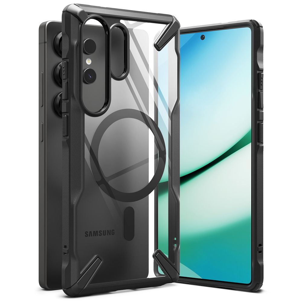 Ringke Fusion X Magnetinis dėklas Samsung Galaxy S25 Ultra telefonui - juodas