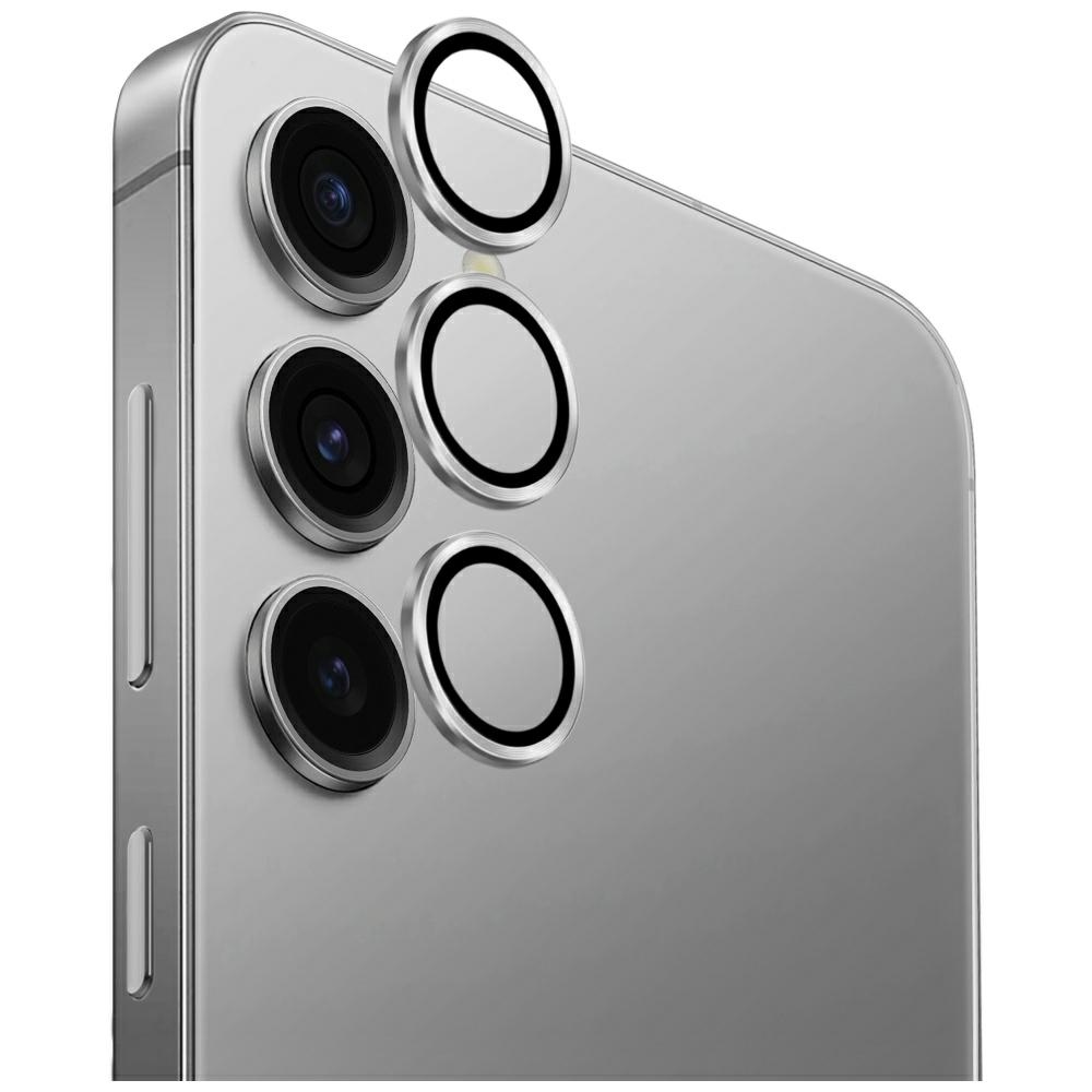 Uniq Optix aliuminio kameros lęšis Samsung Galaxy S25 - sidabrinis