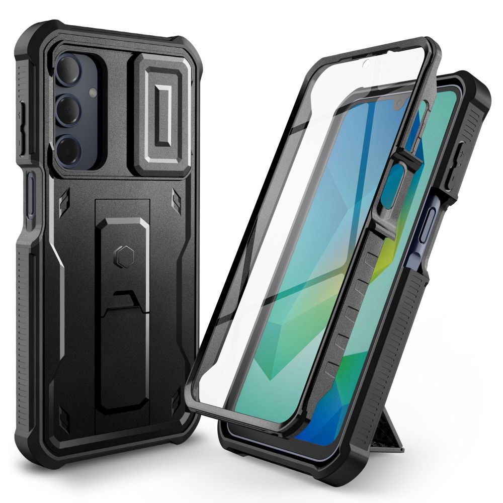Tech-Protect Kevlar Cam+ dėklas telefonui Samsung Galaxy A16 4G / 5G - juodas