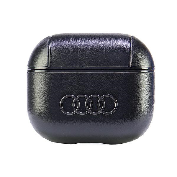 Audi odinis dėklas su dideliu logotipu AirPods 3 - juodas