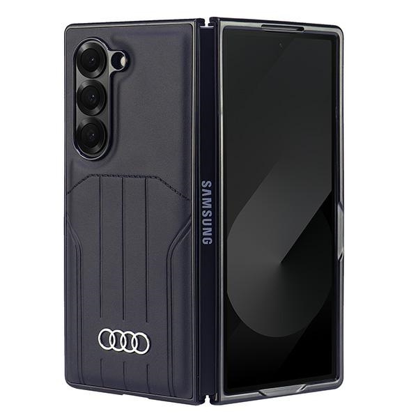 Audi dirbtinės odos magnetinis dėklas Samsung Galaxy Z Fold 6 - juodas