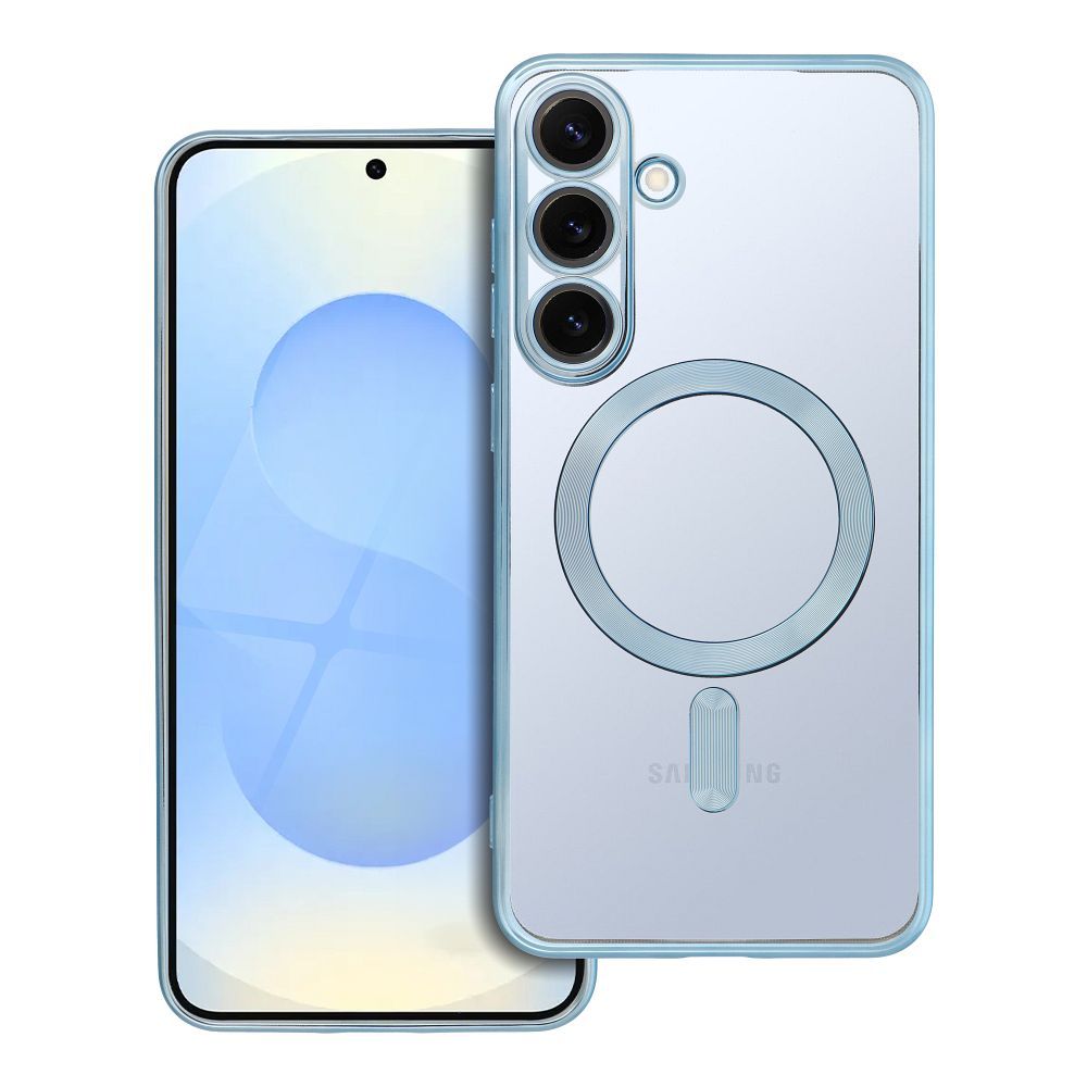 ELECTRO MAG COVER dėklas telefonui suderinamas su Magnetiniu MagSafe SAMSUNG S25 Plus mėlyna