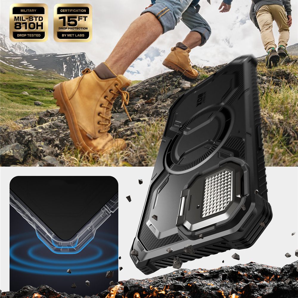 Supcase IBLSN Armorbox Mag iPhone 16e dėklas - juodas