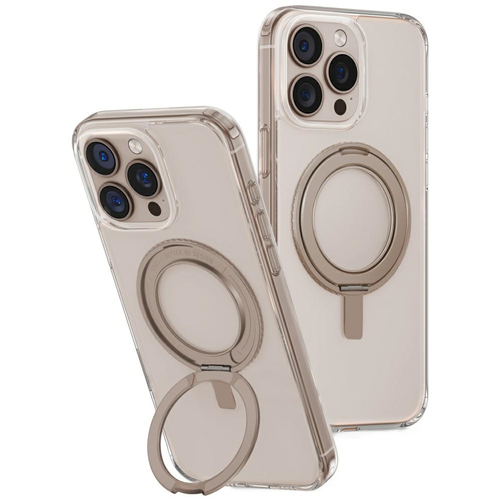 Uniq Swivix 360 Rotating Kickstand dėklas telefonui iPhone 16 Pro Max - auksinis