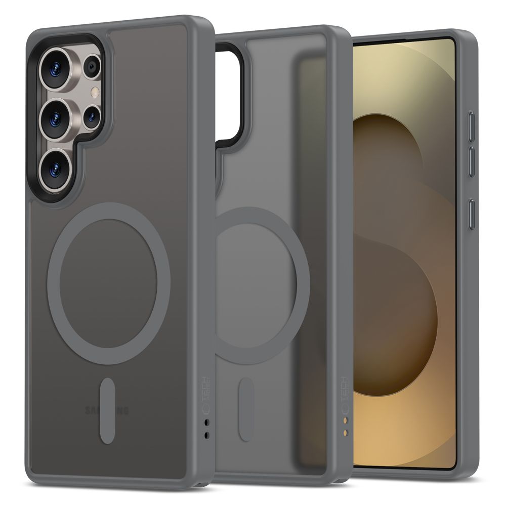 Tech-Protect MagMat Magnetinis dėklas Samsung Galaxy S25 Ultra - skaidrus pilkas