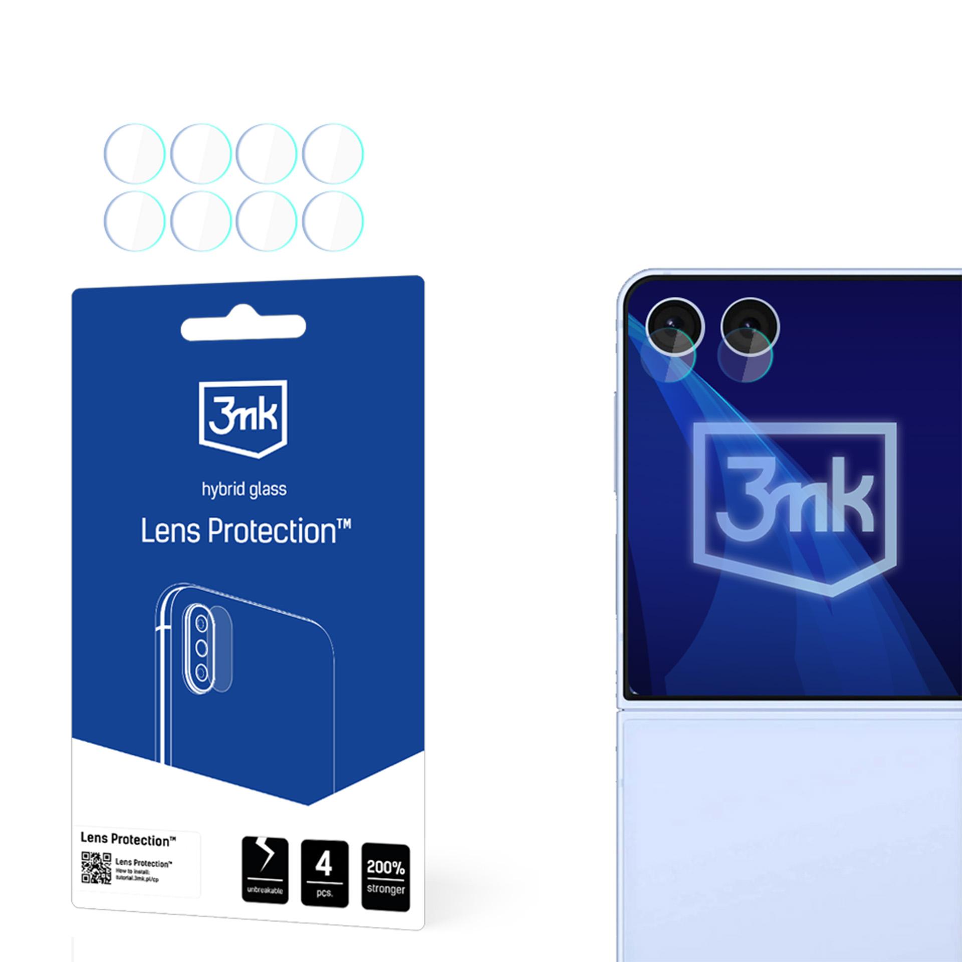 3mk Lęšių apsauga Hibridinis stiklas Samsung Galaxy Z Flip 7 Kameros lęšiui