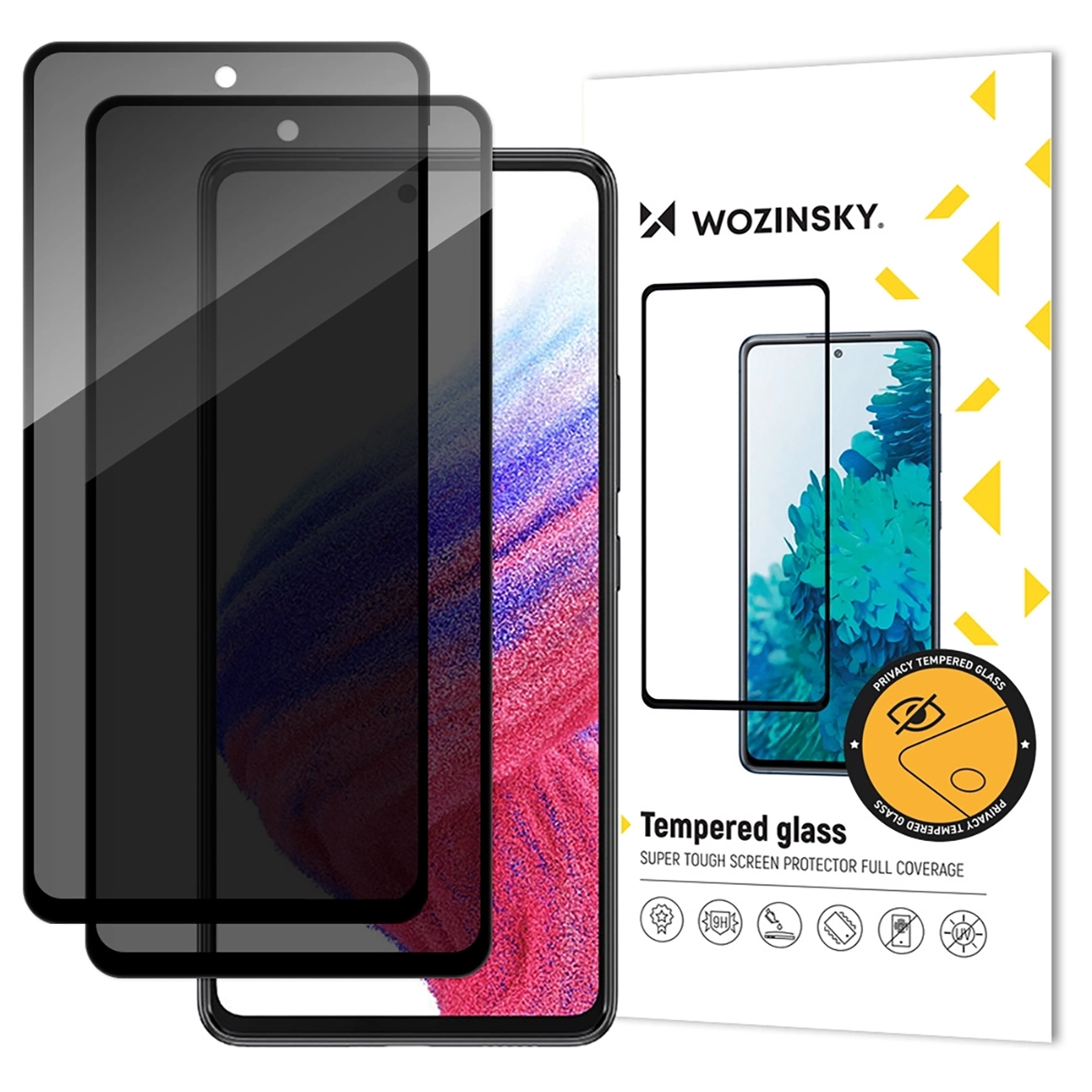 Wozinsky privatumo stiklas privatumo grūdintas stiklas Xiaomi Redmi Note 14S, 2 rinkinys