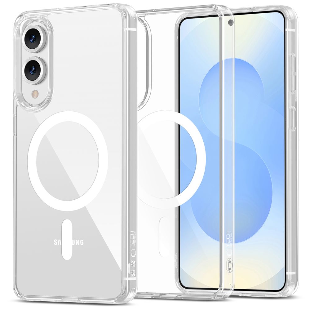 Tech-Protect FlexAir Hybrid MagSafe dėklas telefonui Samsung Galaxy S25 Edge - skaidrus