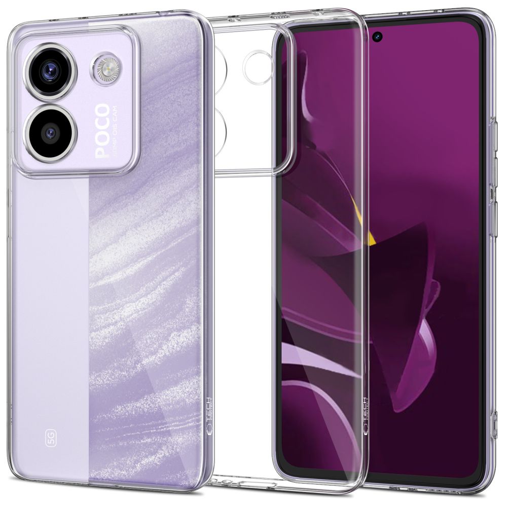 Tech-Protect FlexAir dėklas Xiaomi Poco M7 Pro 5G - permatomas
