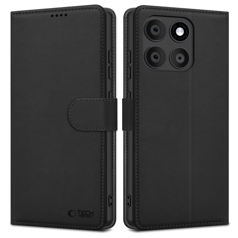 Tech-Protect Piniginės tipo dėklas telefonui Motorola Edge 60 Fusion - juodas