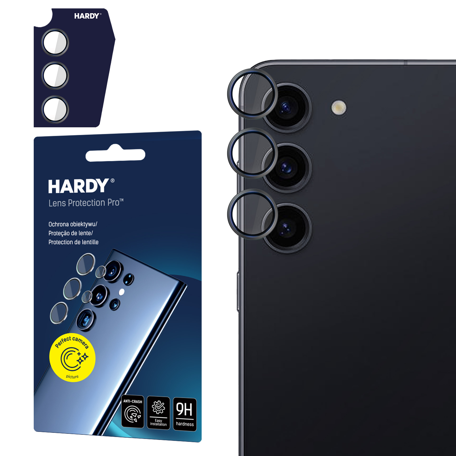 3mk HARDY objektyvo apsauga Samsung Galaxy S24 - juoda