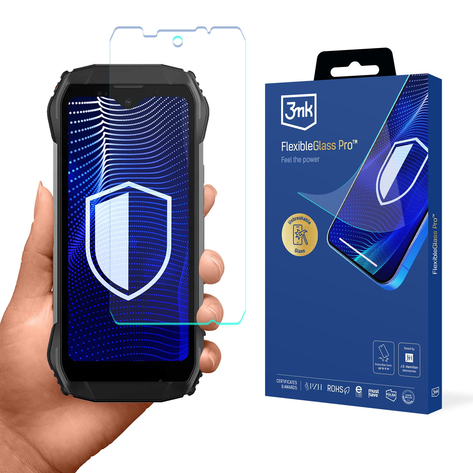 Hibridinis stiklas 3mk FlexibleGlass Pro ant Blackview N6000 / N6000SE