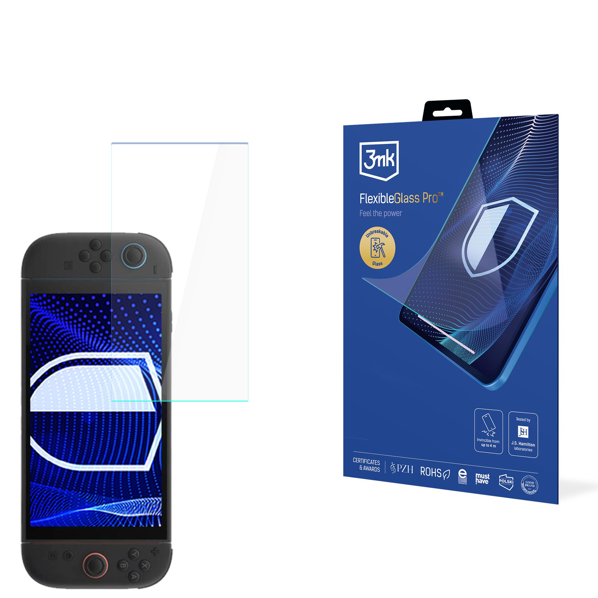 Hibridinis stiklas 3mk FlexibleGlass Pro Nintendo Switch 2