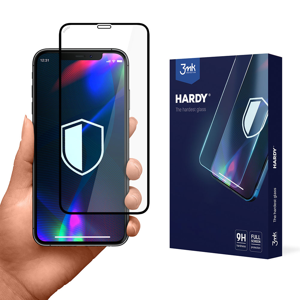 Grūdintas stiklas 3mk Hardy Apple iPhone X / XS / 11 Pro