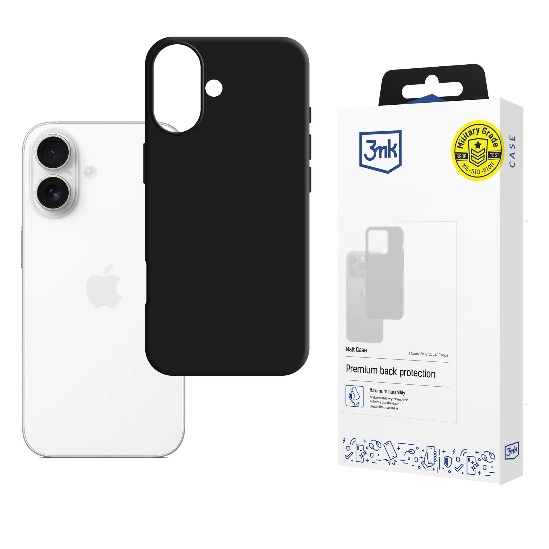 Dėklas 3mk Matt Case Apple iPhone 17 juodas